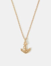 Anchor Pendant Necklace, , large