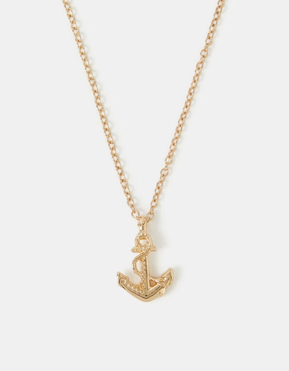 Anchor Pendant Necklace, , large