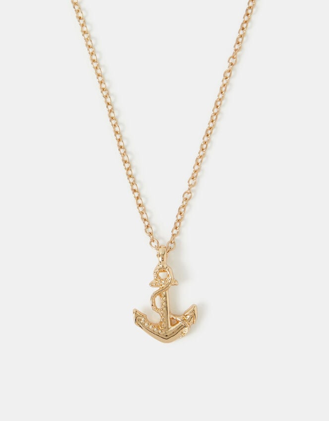 Anchor Pendant Necklace, , large