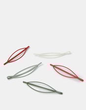 5-Pack Oval Hair Slides, , large