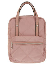 Mini Emmy Vegan Quilted Backpack, Nude (NUDE), large