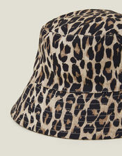 Leopard Print Bucket Hat, , large