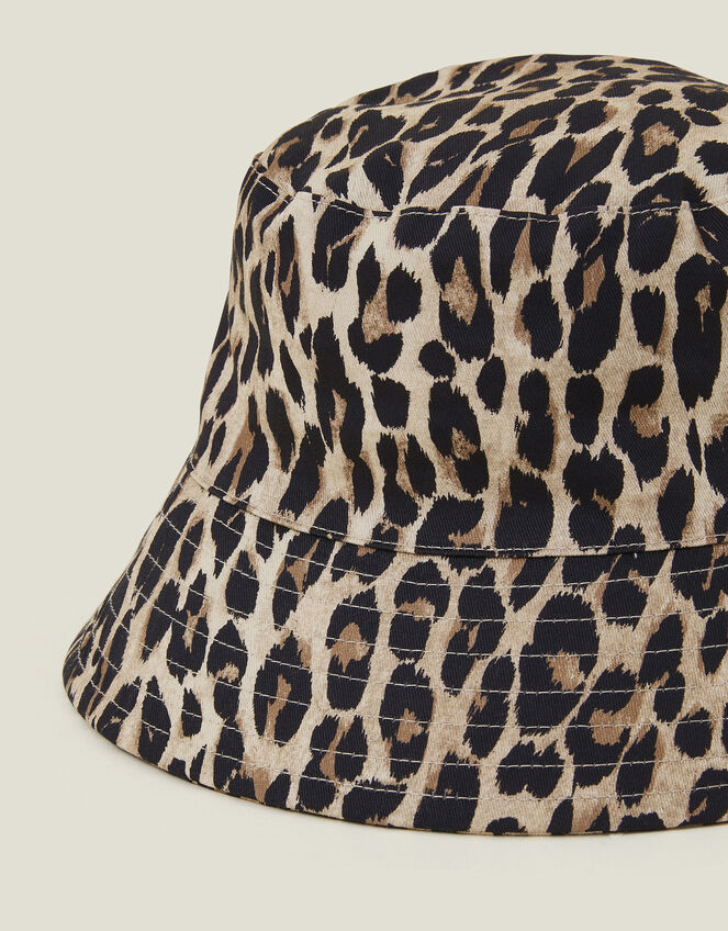 Leopard Print Bucket Hat, , large