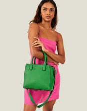 Handheld Bag with Webbing Strap, Green (GREEN), large