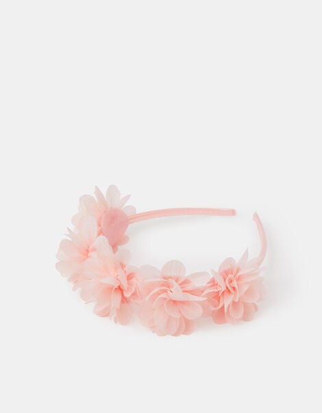 Girls Flower Crown Headband, , large