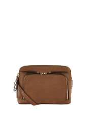 Taylor Vegan Cross Body Bag, Tan (TAN), large