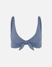 Bunny Tie Bikini Top, Grey (GREY), large