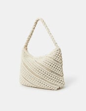 Macrame Shoulder Bag, , large