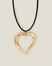 Heart Pendant Cord Necklace, , large