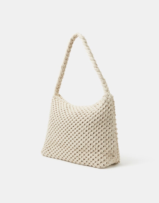 Macrame Shoulder Bag, , large
