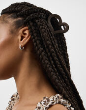 Cut Out Heart Claw Clip, , large