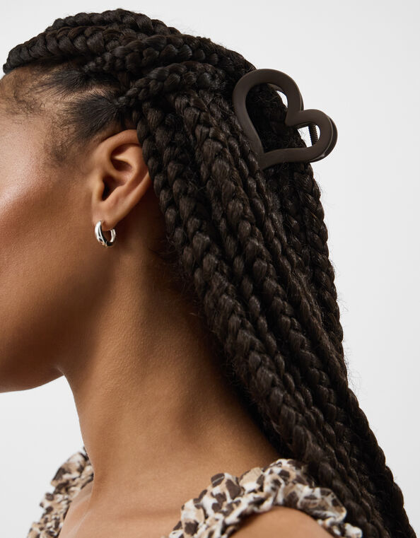 Cut Out Heart Claw Clip, , large