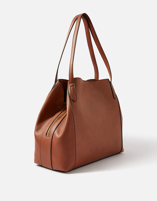Slouch Shoulder Bag, Tan (TAN), large