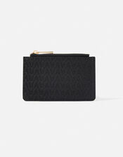 Logo Monogram Card Holder , Black (BLACK), large