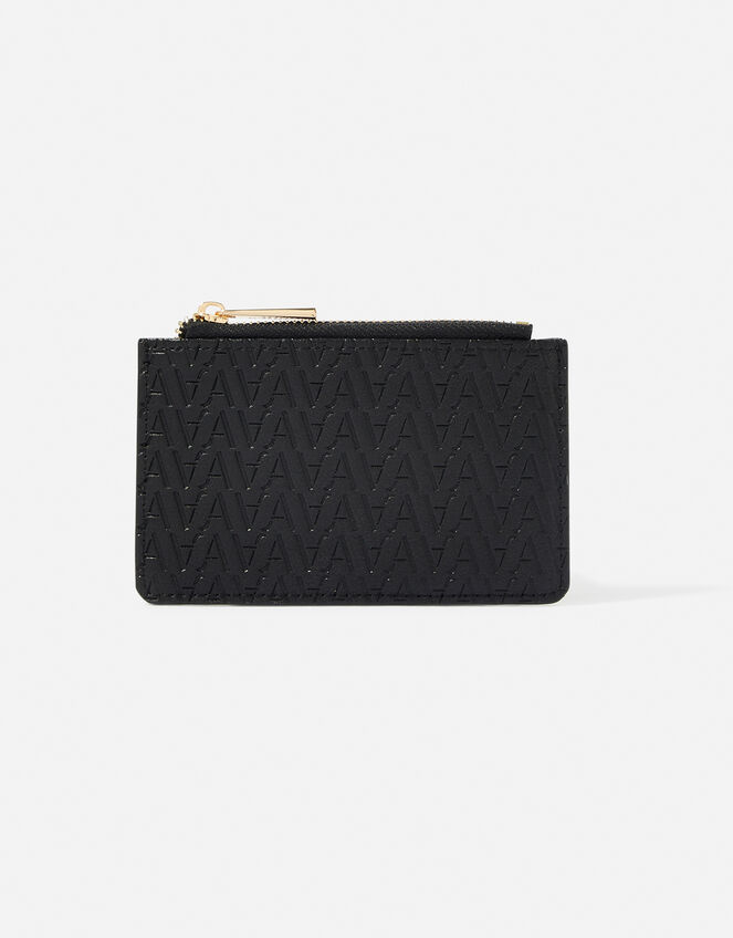 Logo Monogram Card Holder , Black (BLACK), large