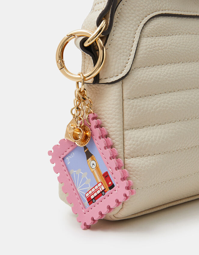 London Postage Stamp Bag Charm, , large