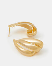 14ct Gold-Plated Triple Hoop Earrings, , large