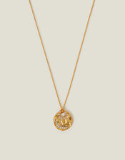 14ct Gold-Plated Celestial Diamante Pendant Necklace, , large