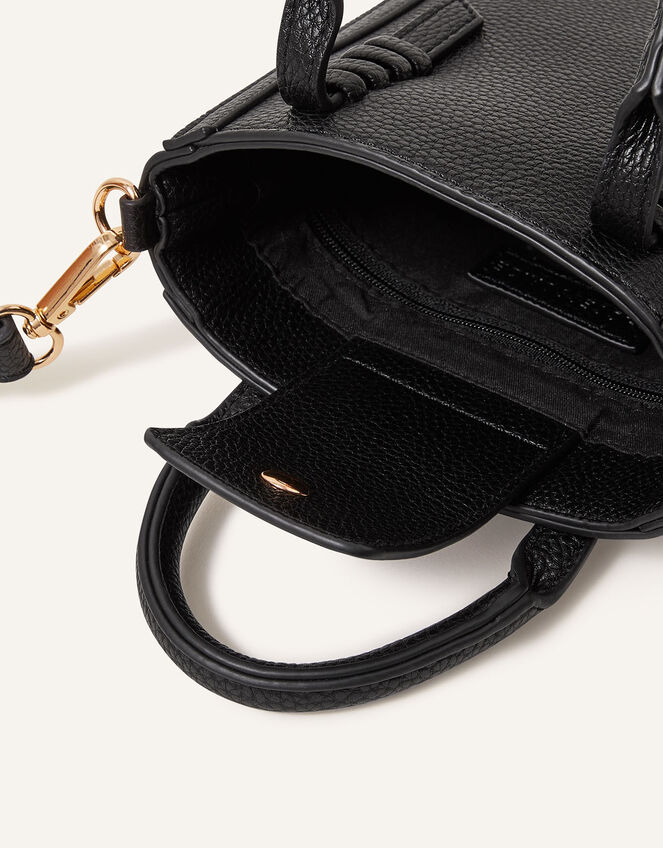 Artisanal Handle Cross-Body Bag Black | Cross-body bags | Accessorize UK