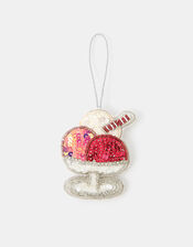 Ice Cream Sundae Embellished Christmas Tree Decoration, , large