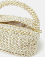 Bridal Cloud Pearl Beaded Mini Bag, , large