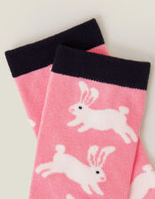 Bunny Print Socks, , large