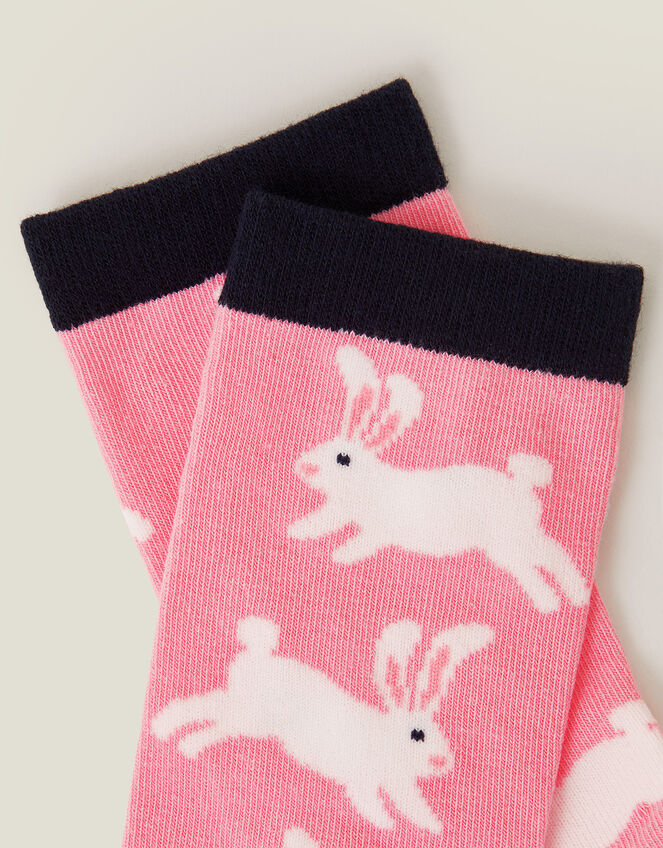 Bunny Print Socks, , large