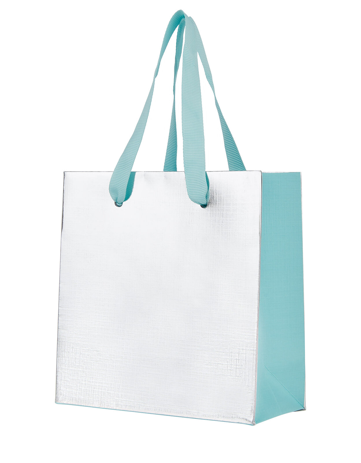 small white gift bolsas