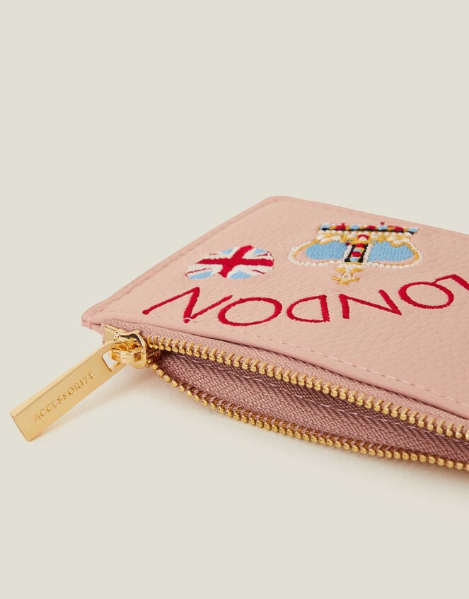 Embroidered London Cardholder, , large