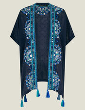 Mirror Embellished Cover Up, Blue (NAVY), large