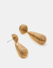 Metallic Drop Earrings, , large