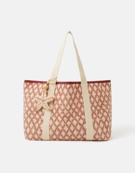Diamond Crochet Shopper Bag, , large