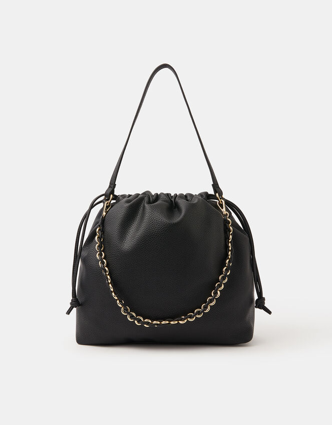 Large Drawstring Shoulder Bag, , large