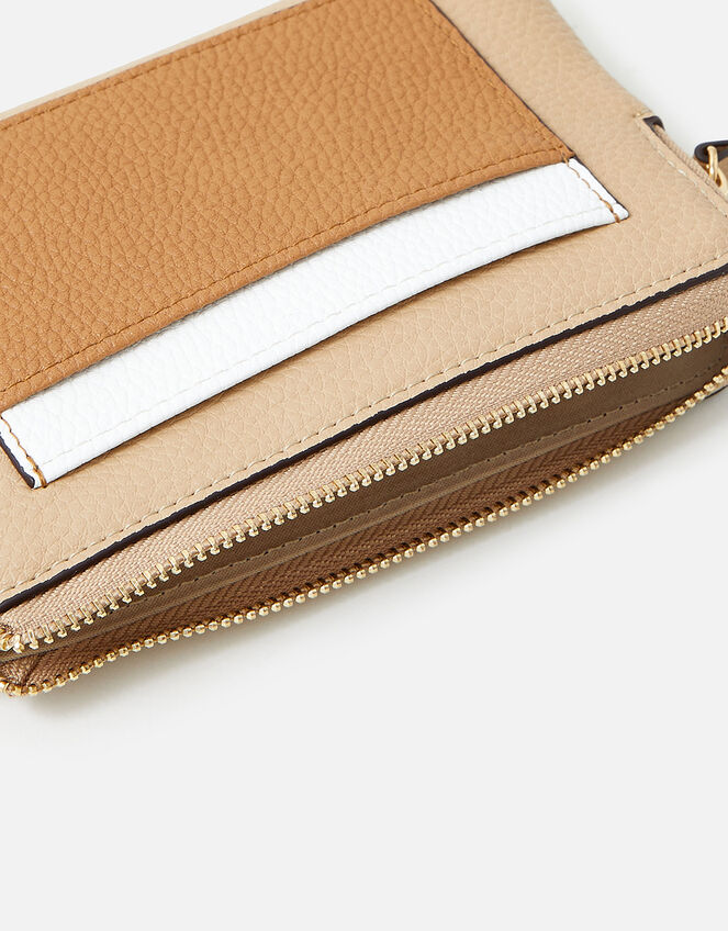 Colour Block Coin Purse, Nude (NUDE), large