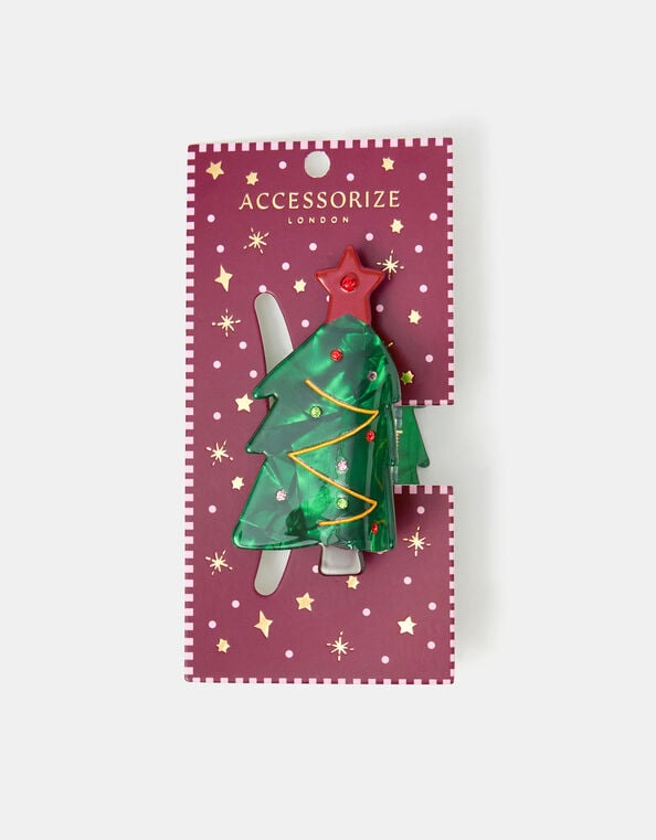 Christmas Tree Claw Clip, , large