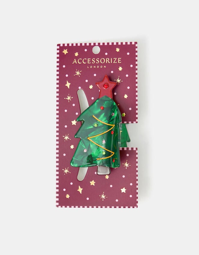Christmas Tree Claw Clip, , large