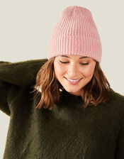 Soho Knit Beanie Hat, Pink (PALE PINK), large