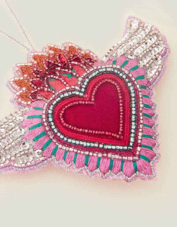 Embellished Sacred Heart Hanging Decoration, , large