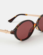 Tort Oval Sunglasses, , large