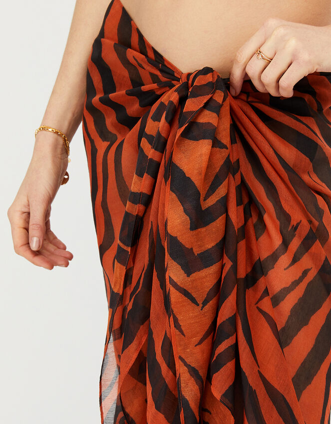Animal Beach Wrap in Recycled Polyester, , large