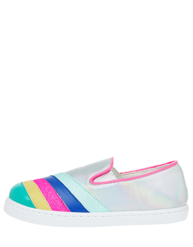 Rainbow Stripe Pumps, Multi (BRIGHTS-MULTI), large