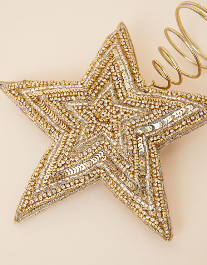 Star Christmas Tree Topper, Gold (GOLD), large