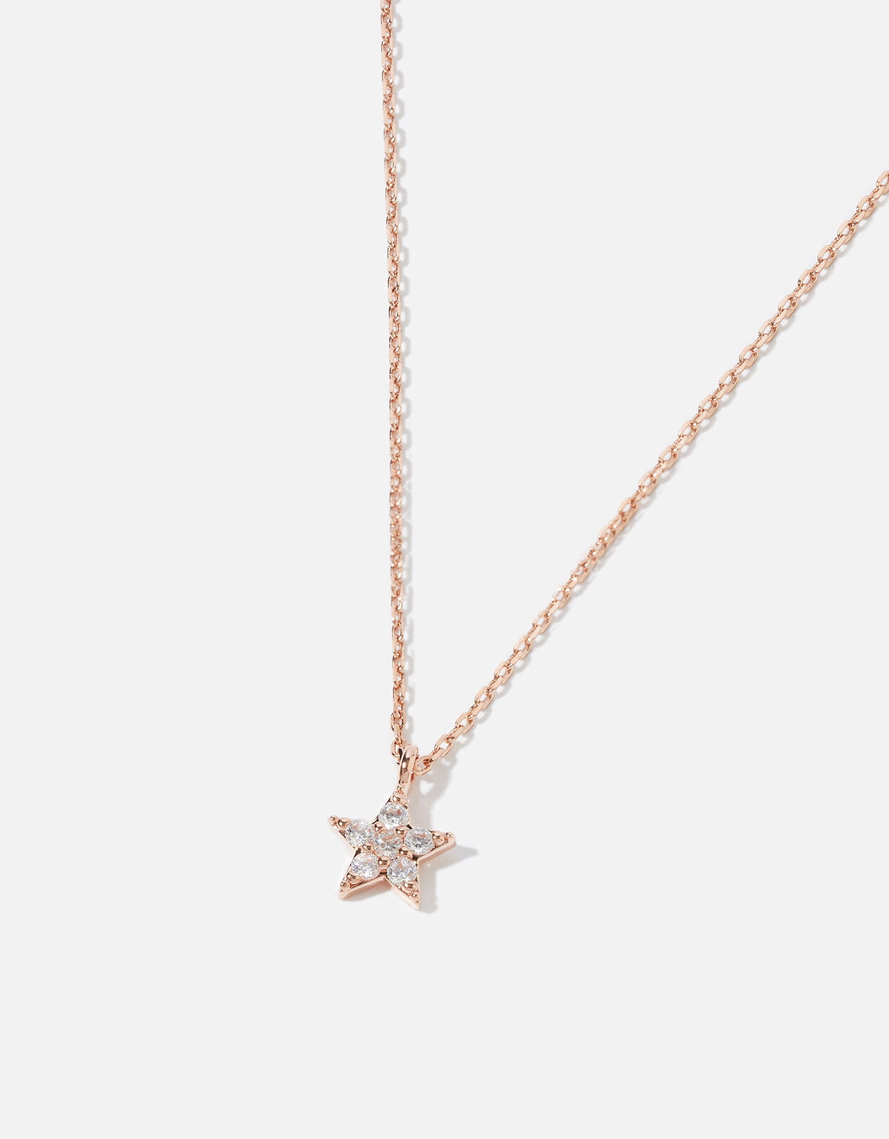 Rose Gold Plated Star Pendant Necklace