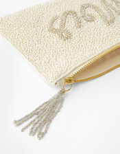 Mrs Beaded Pouch Bag, , large