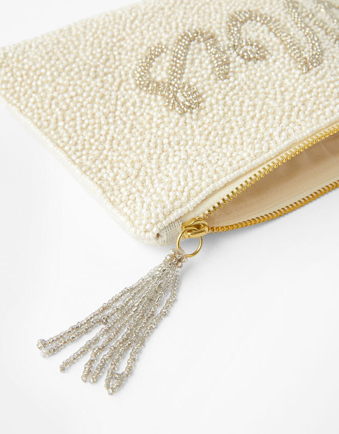 Mrs Beaded Pouch Bag, , large