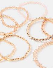 8-Pack Beaded Stretch Bracelets, , large