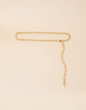Oval Pearl Chain Belt, , large