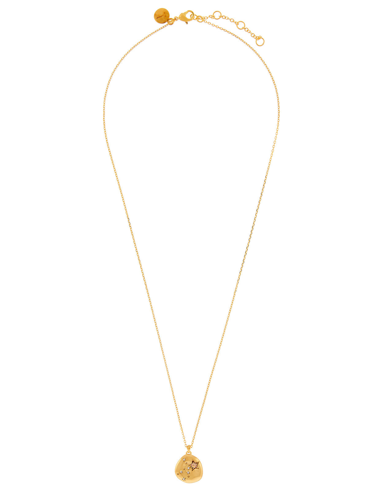 Gold Plated Opal Zodiac Necklace Virgo