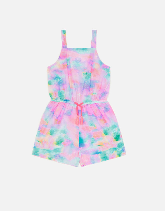Girls Starburst Playsuit, Multi (BRIGHTS-MULTI), large