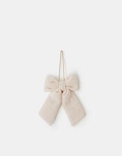 Born in 2026 Velvet Bow Christmas Tree Decoration, , large